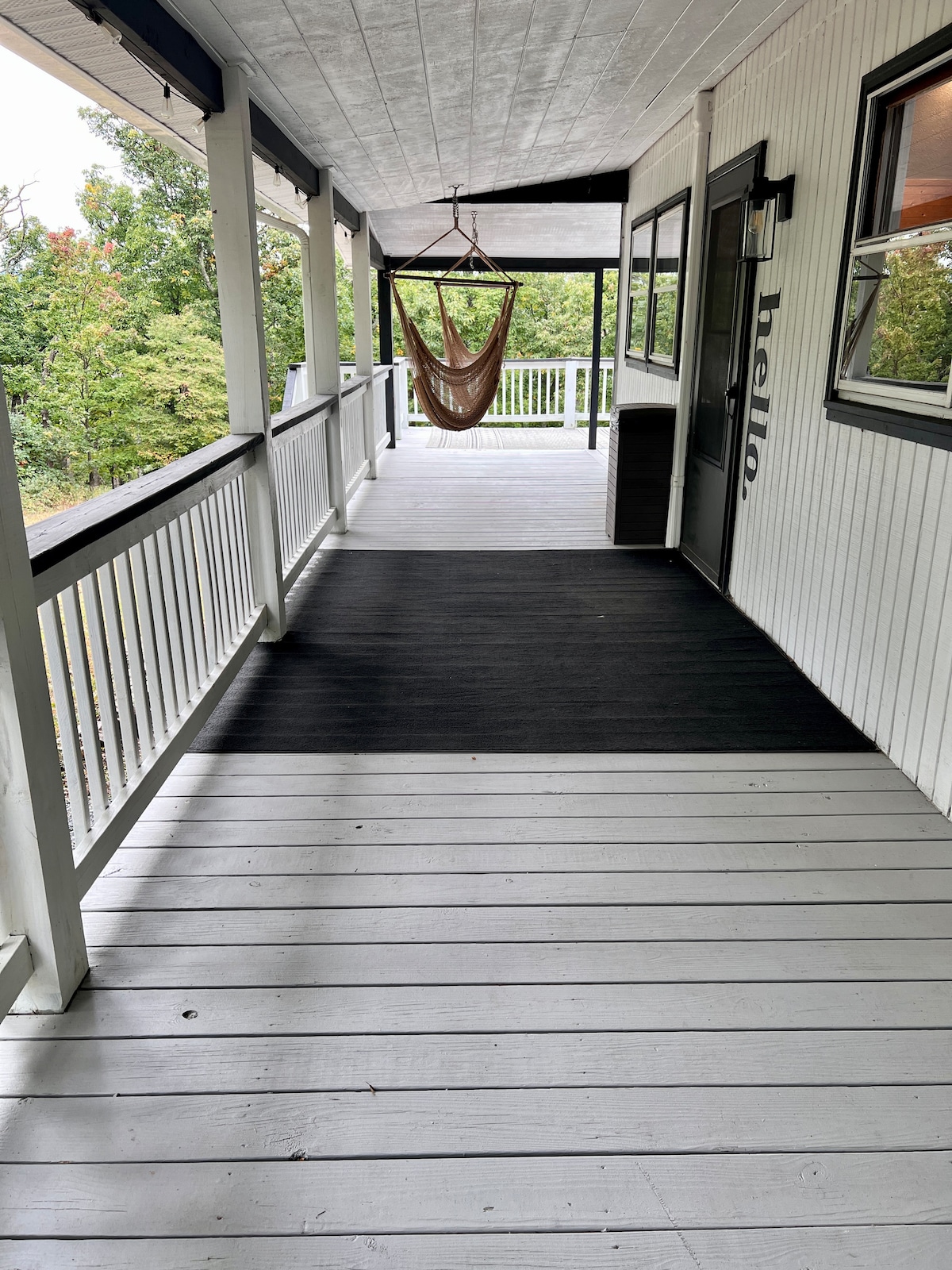 Covered porch hammock